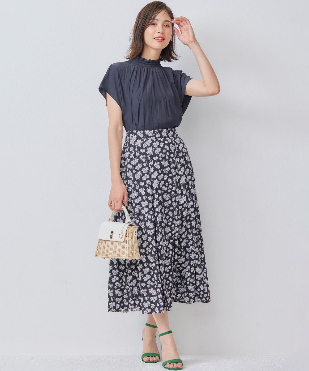 組曲 S 【前後着用可】ギャザーライトデシン ブラウス 