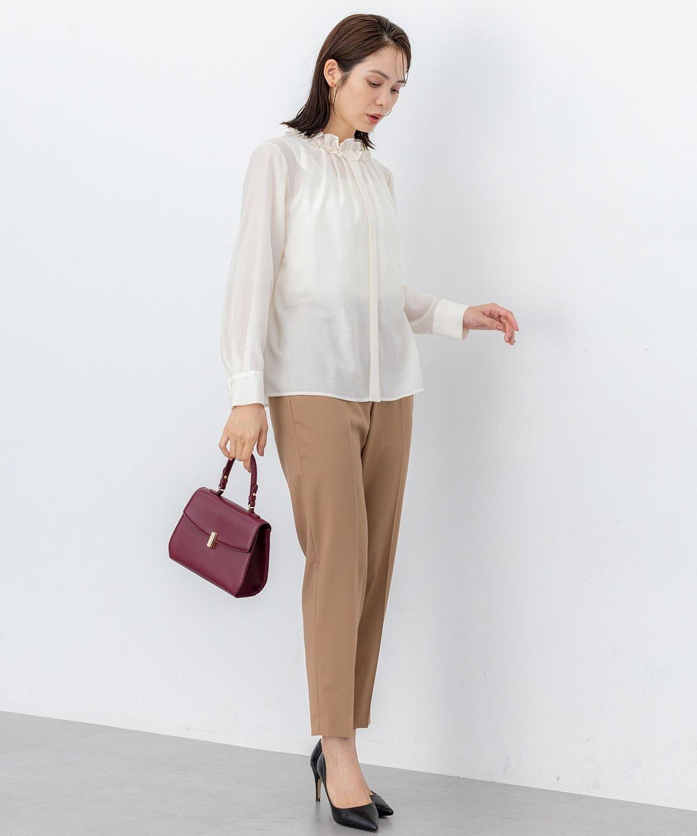 組曲 S 【加藤ローサさん着用】アンティークオーガンフリル ブラウス 