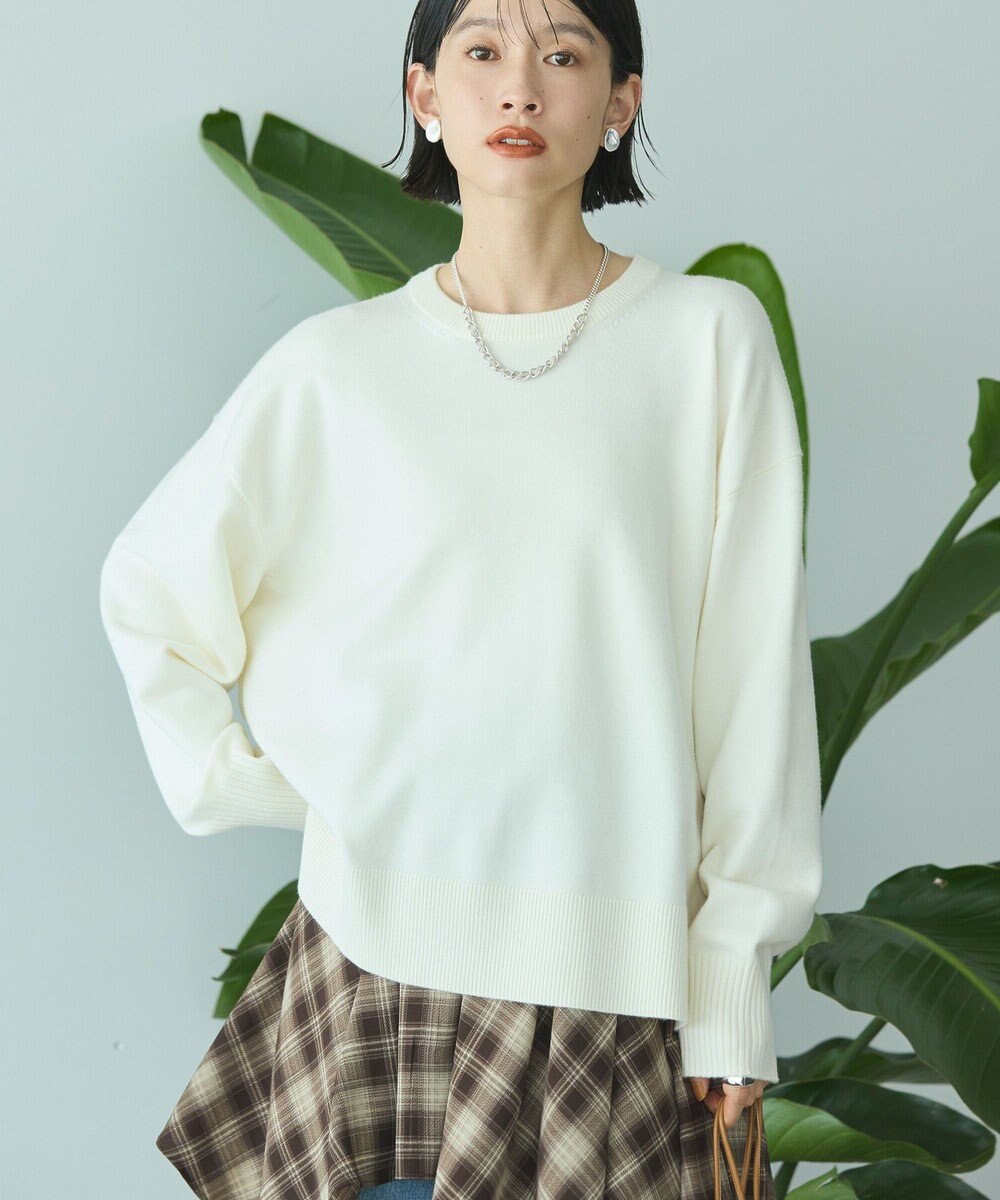 AMERICAN HOLIC 【WEB限定】バイパチサイドスリットニットプルオーバー 