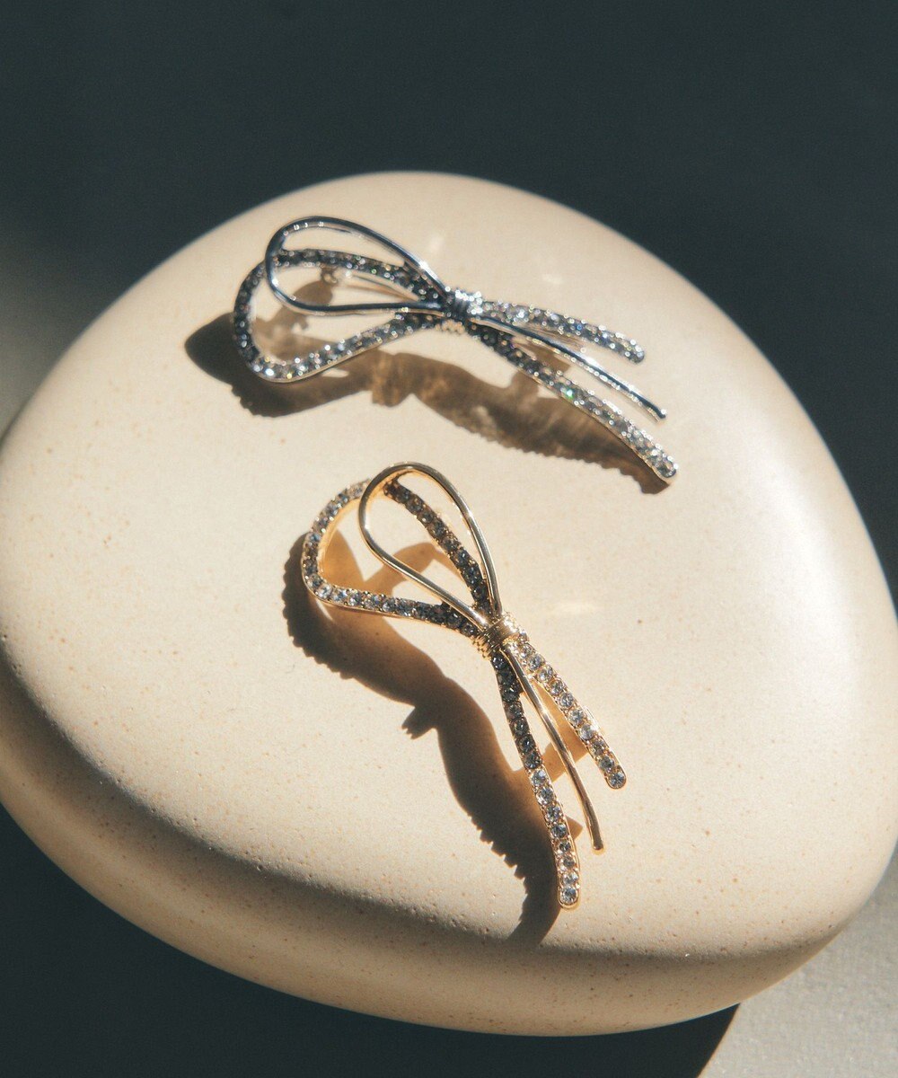 YECCA VECCA ノットリボンブローチ 