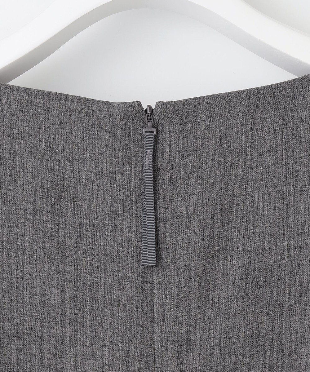 自由区 S 【洗える】ウールミックスストレッチツイル ワンピース 