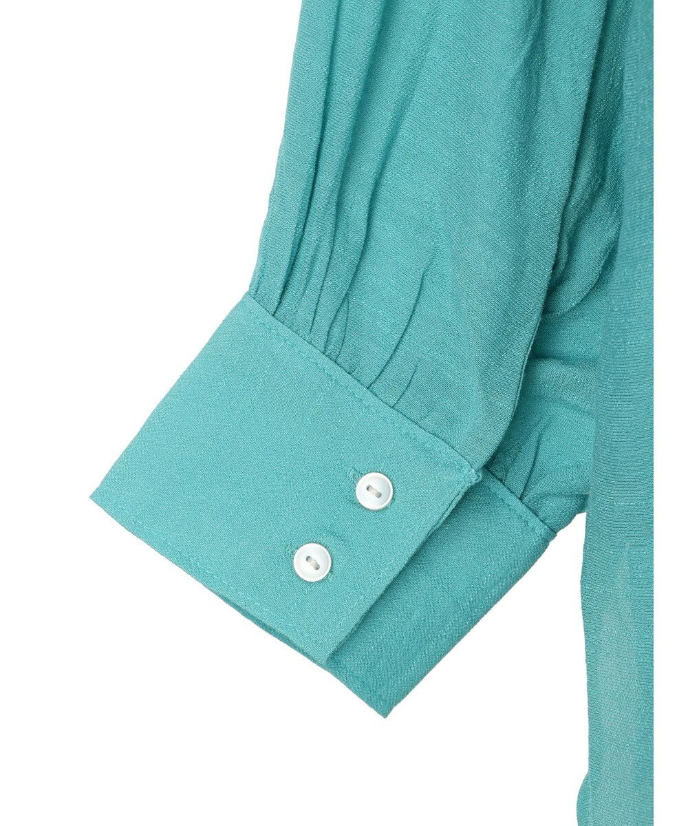 Green Parks ジャガードシアーシャツ 