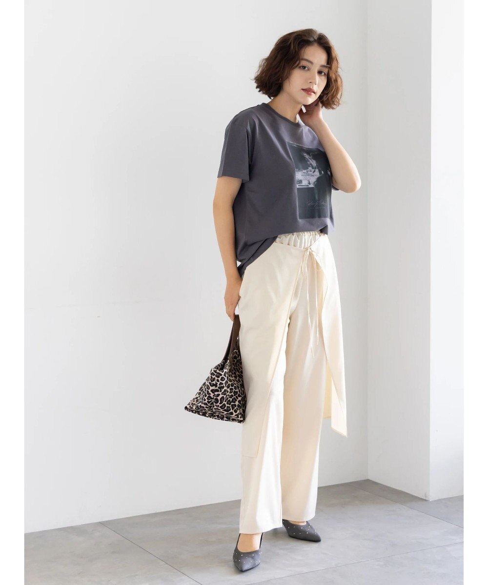 Te chichi ラップスカートレイヤードストレートパンツ《2025Autumn catalog item》 