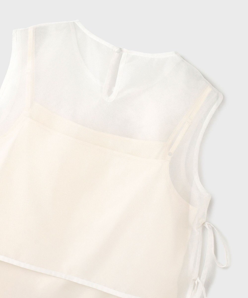 GRACE CONTINENTAL メッシュフラワートップ 