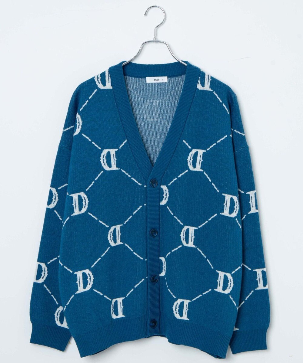 WEGO オーバーフィットロゴカーディガン 