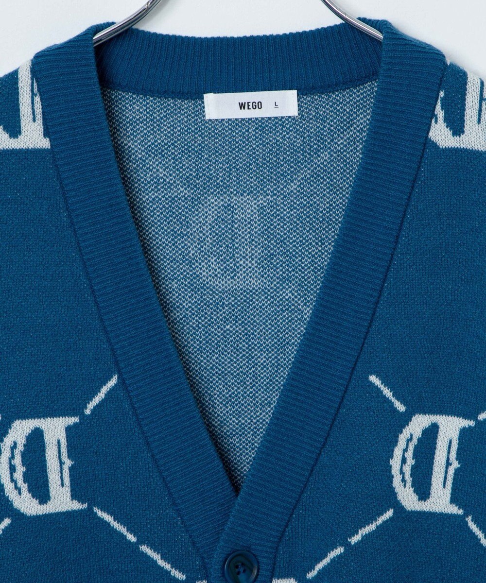 WEGO オーバーフィットロゴカーディガン 