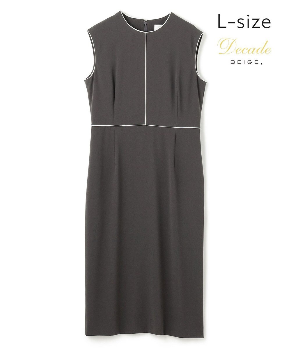 BEIGE， 【L-size】CINDY / クルーネックドレス 