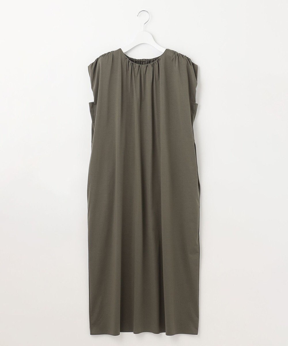 自由区 L 【洗える】ライトギャザーフレンチスリーブ ワンピース 