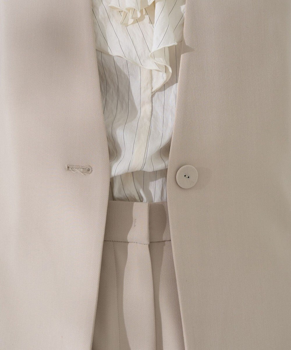 YECCA VECCA ストレッチノーカラージャケット 