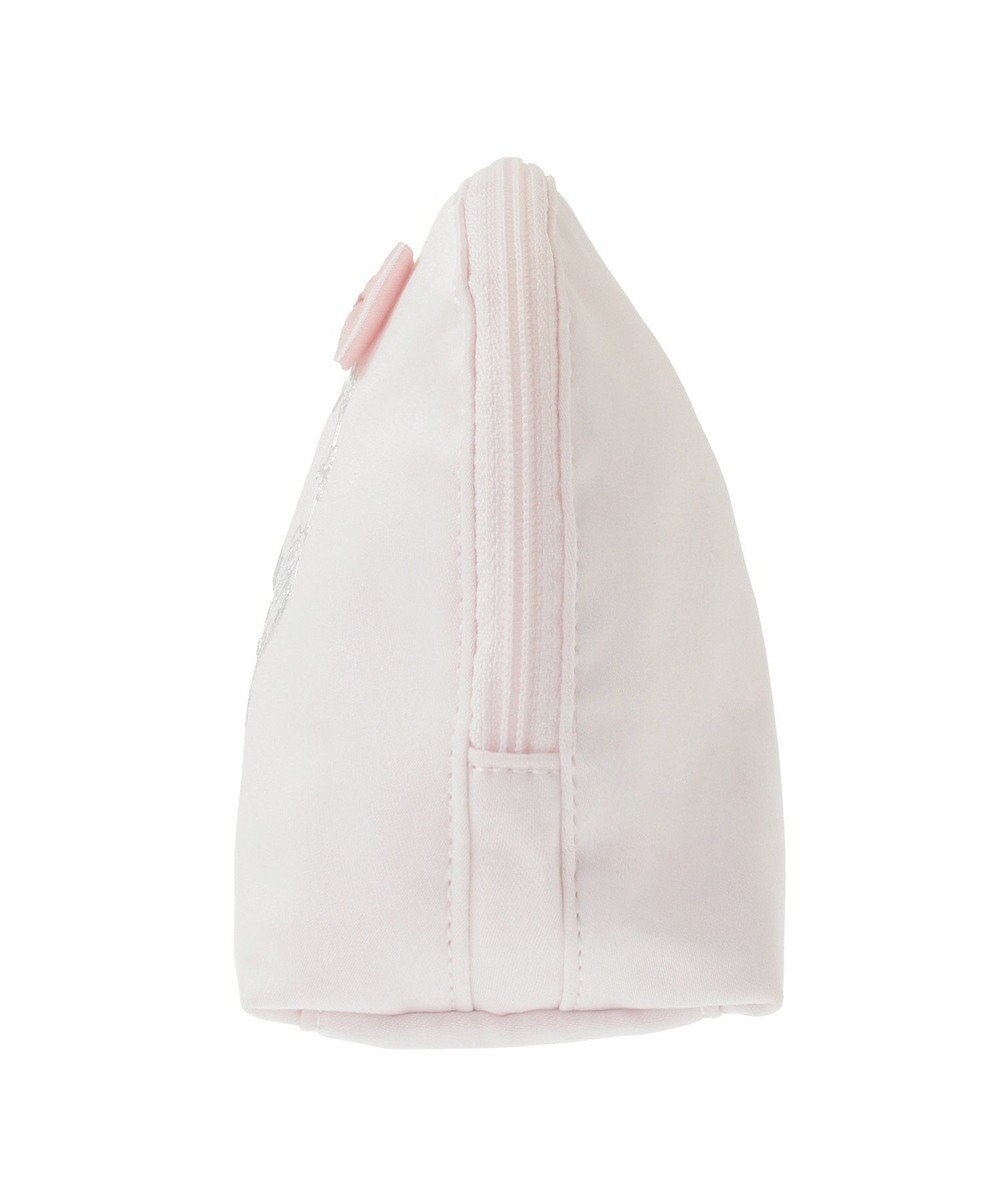 Maison de FLEUR サテンリボンラウンドポーチ 