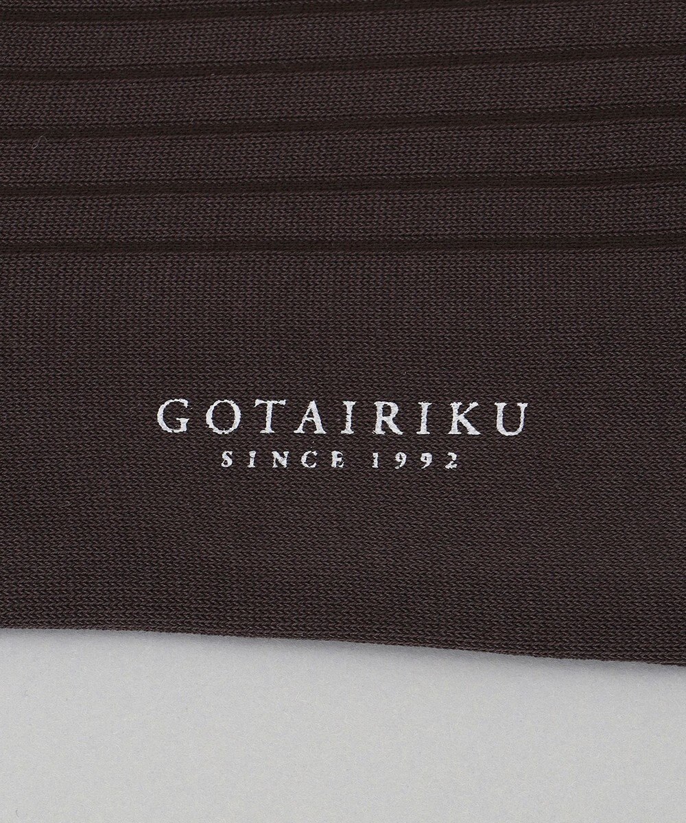 GOTAIRIKU 蒸れにくい/高耐久【日本製/ビジカジ兼用/定番】オリジナル コーデュラ混 リブソックス 