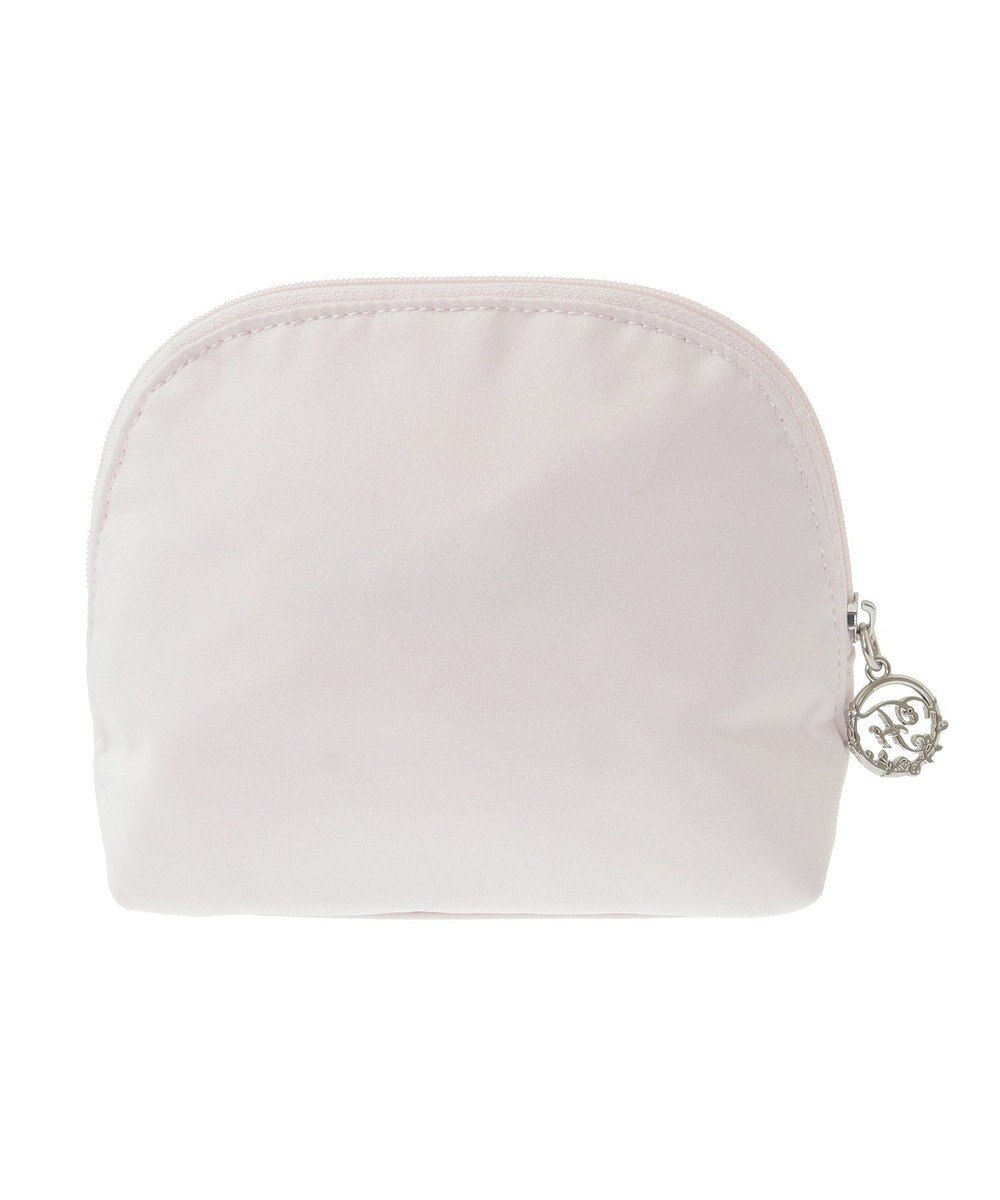 Maison de FLEUR サテンリボンラウンドポーチ 