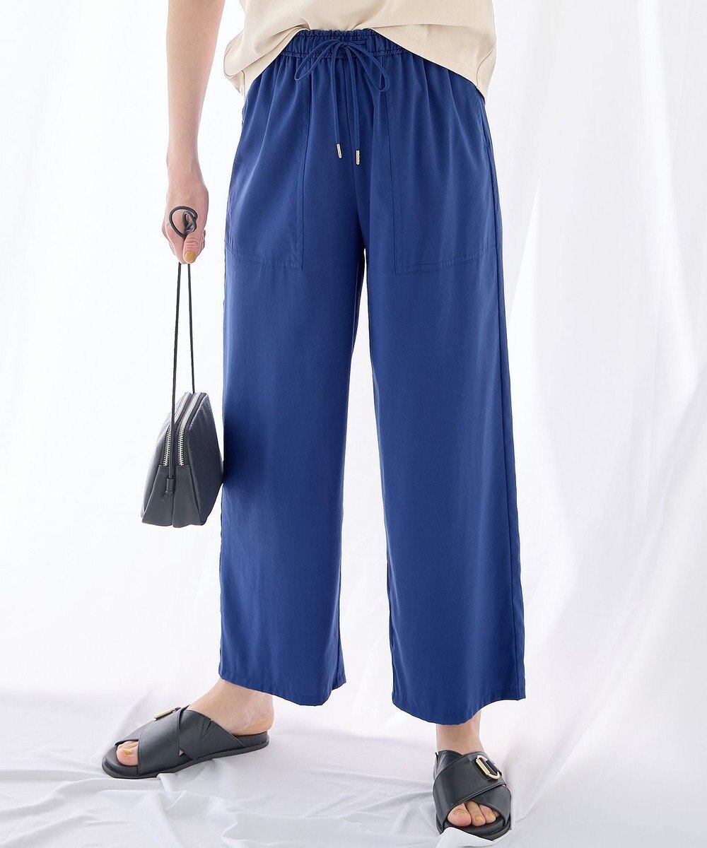 ANY 【新色追加/洗濯機可/ウエストゴム/接触冷感/UVケア/6色展開】清涼リラックスパンツ 