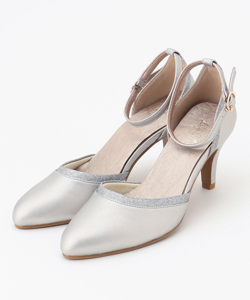 ANY SIS 【23.0~24.0cm】ラメラインブライダル パンプス 