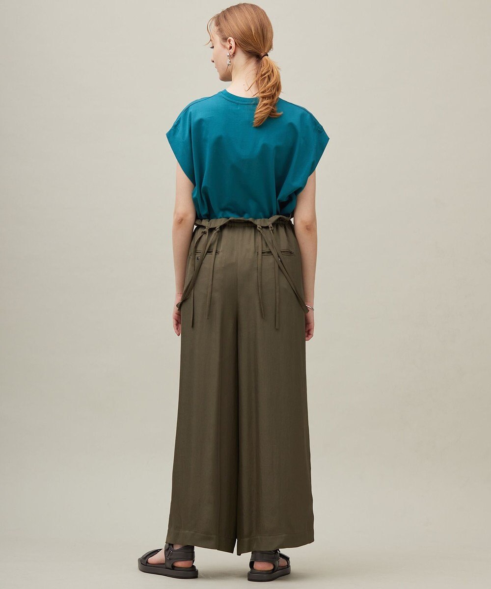 23区 【SACRA】アセテートブライトツイル サロペット 