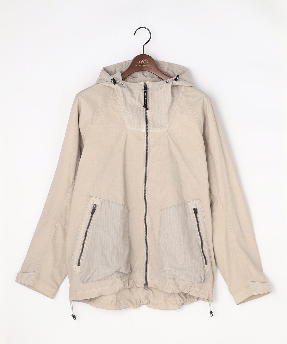 JOSEPH ABBOUD MOUNTAIN 【ナチュラルカラー/ストレッチ】ナイロンコンビガーメントダイパーカー 