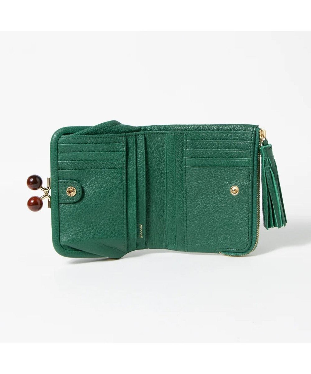 UNBILLION ペルケ perche / アクリル玉がま口2つ折り財布 