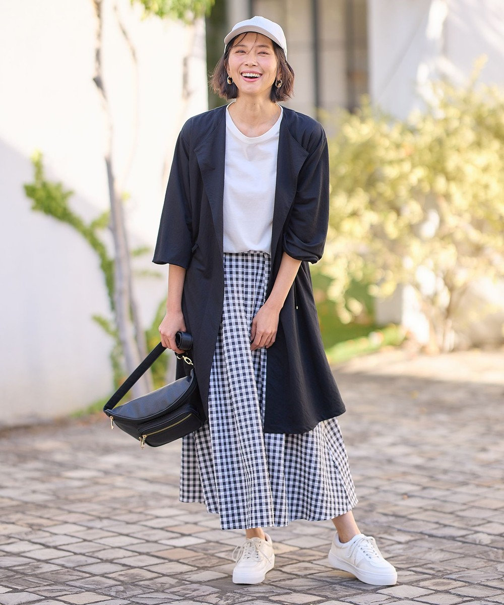 ANY 【洗濯機可/UVケア/接触冷感】ドロストピケカーディガン 