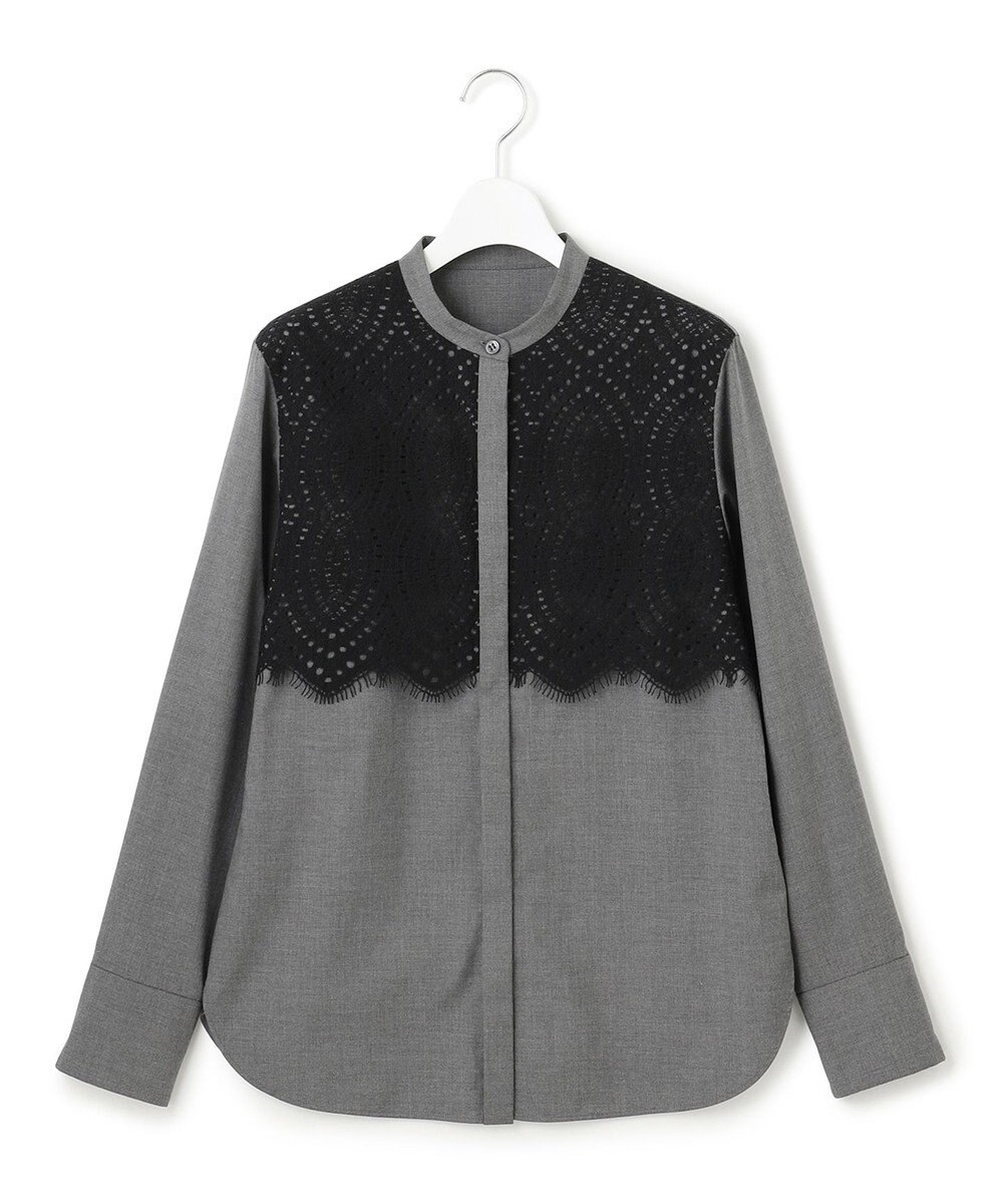 ICB L 【洗える】 レースコンビブラウス 