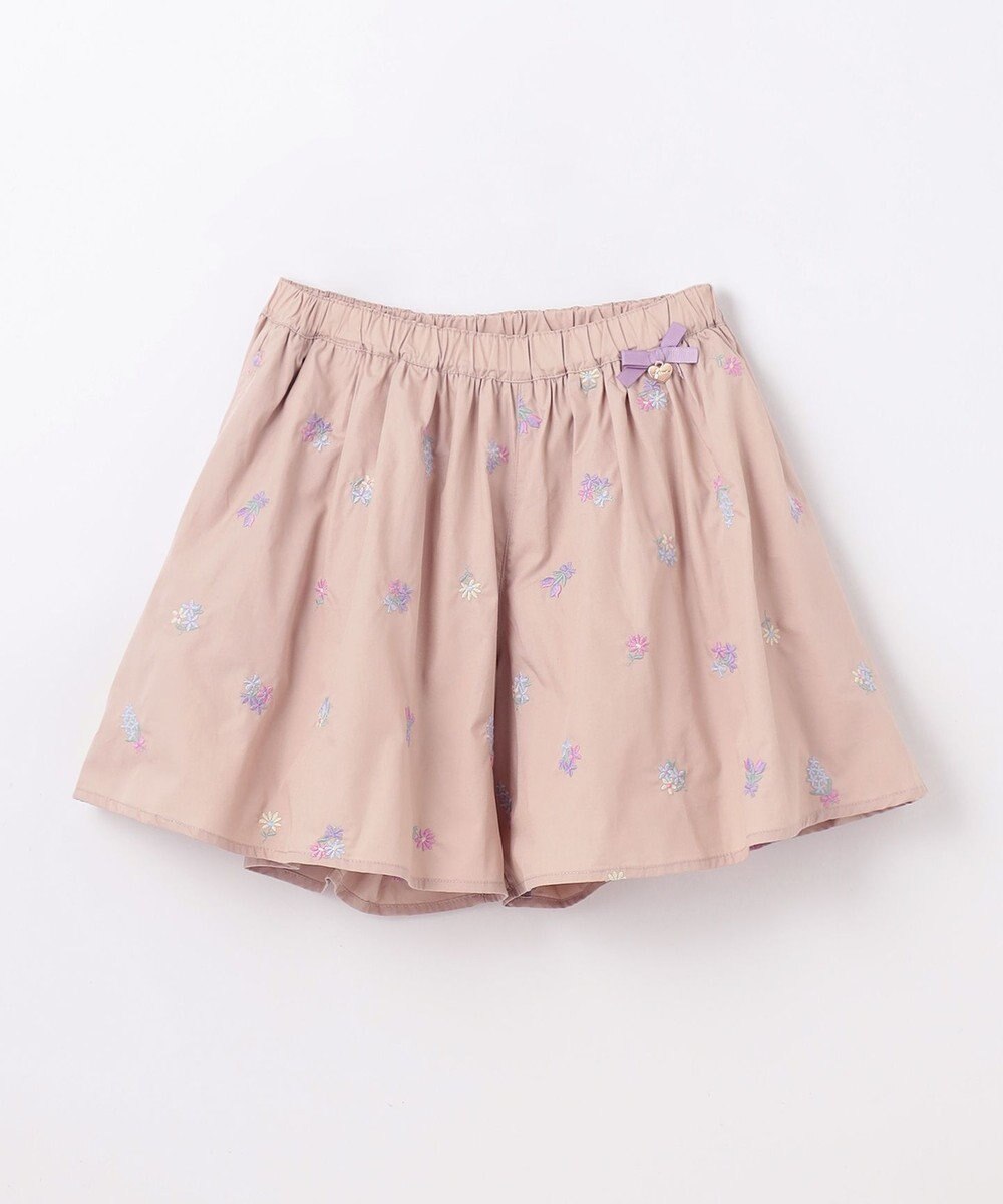 ANY KIDS フラワー 刺繍 キュロット 
