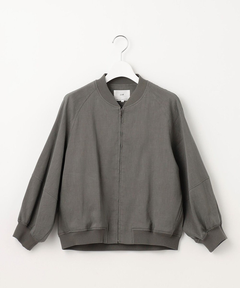23区 【CLASSY.6月号掲載/洗える】リネンレーヨンストレッチ ブルゾン 