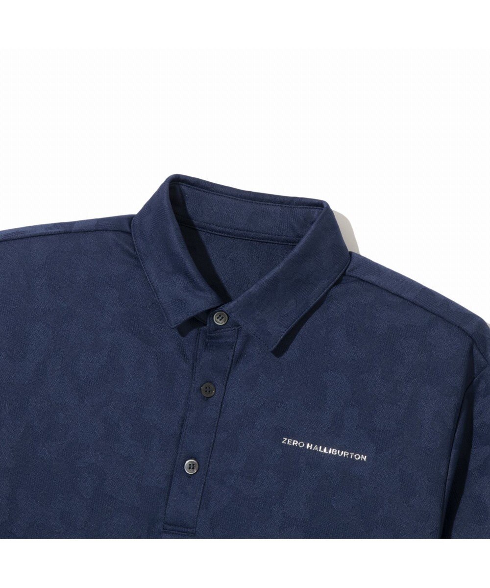 ZERO HALLIBURTON エレガントカモ柄ジャガードポロシャツ ZHG-M5S8a 82956 