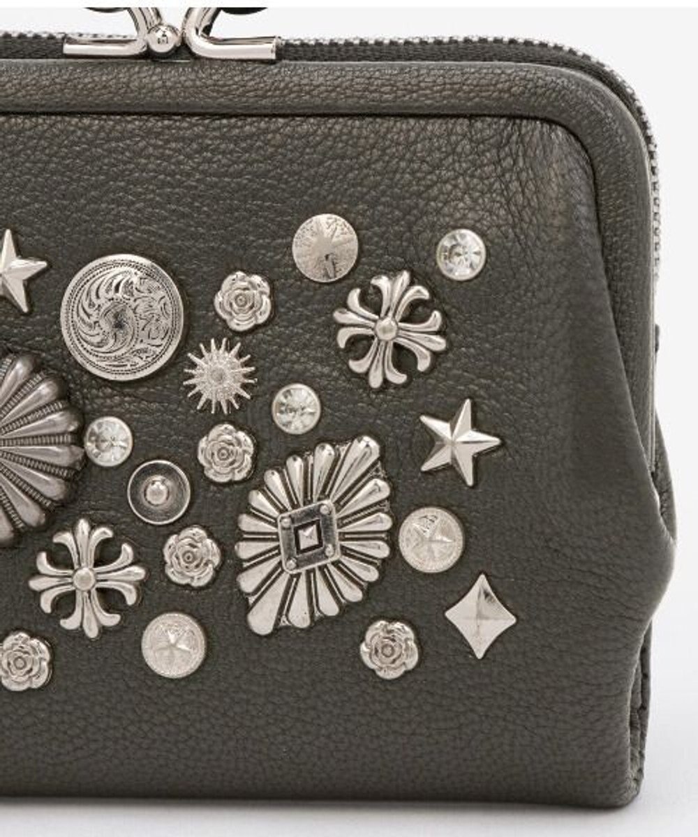 UNBILLION ペルケ perche / マルチスタッズがま口二つ折りウォレット 