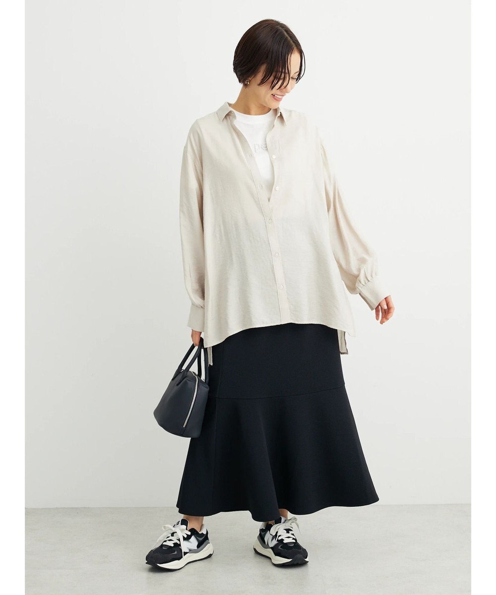 Green Parks レギュラー前後差シアーシャツ 