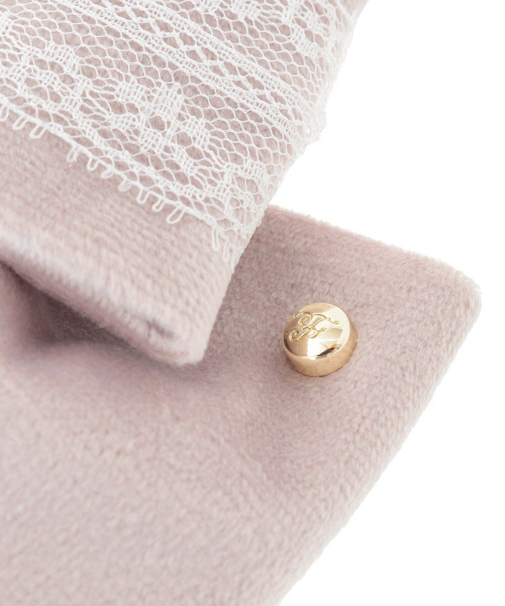 Maison de FLEUR ベロアレースリボンバレッタ 