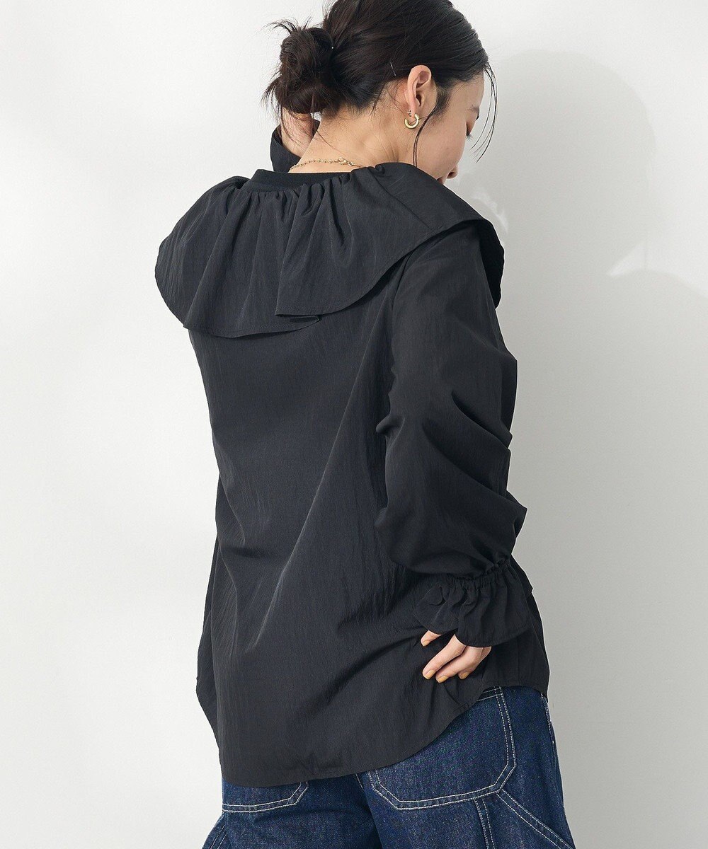 CRAFT STANDARD BOUTIQUE ビッグ襟フリルブラウス 
