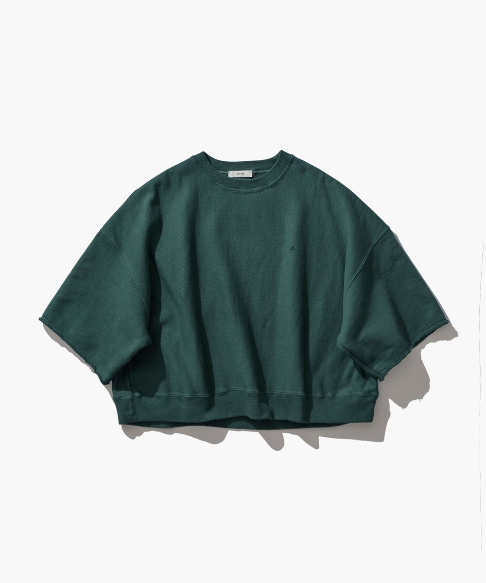 ATON NATURAL DYED URAKE | オーバーサイズハーフスリーブスウェット 