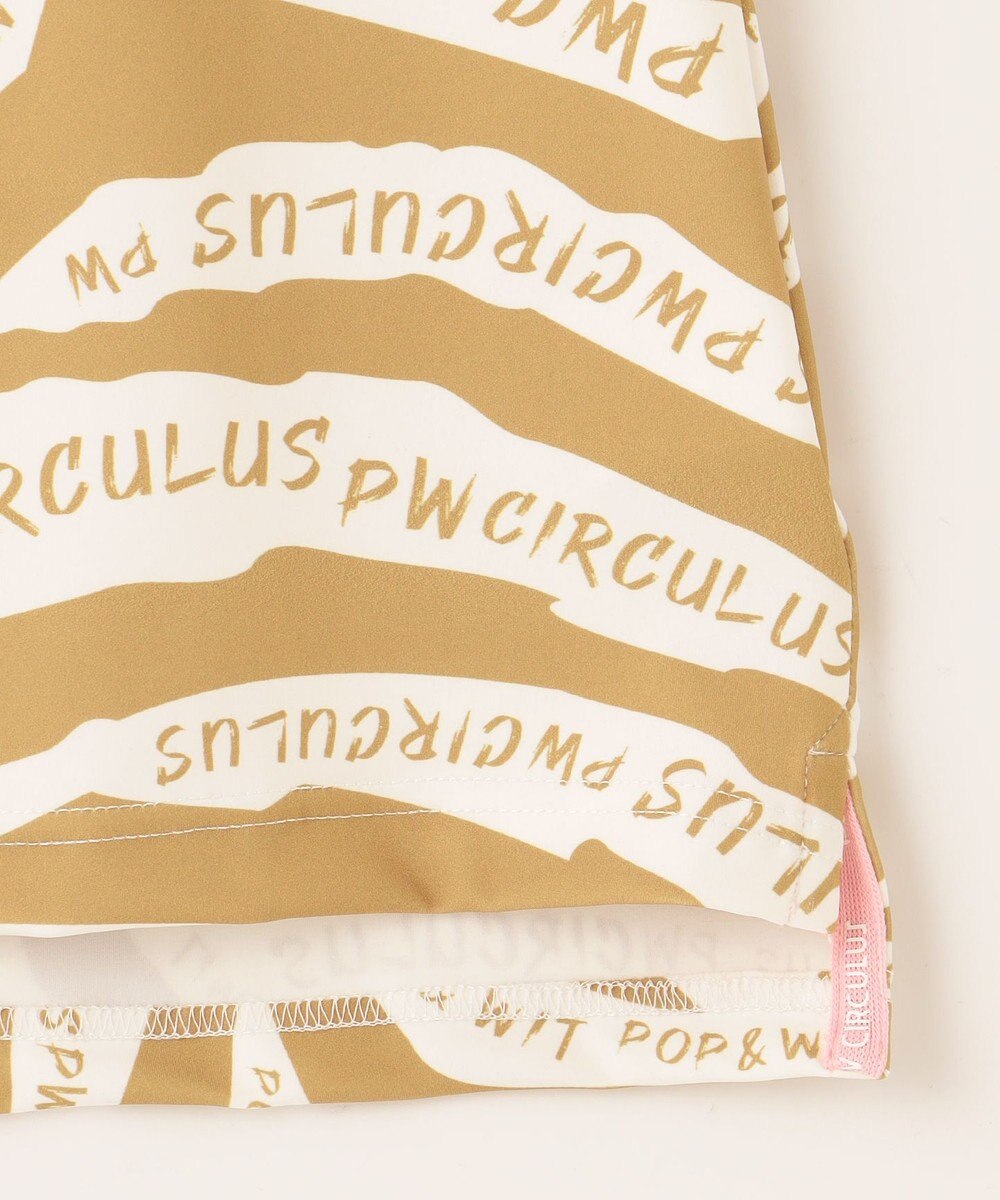 PW CIRCULUS 【UVカット / 吸水速乾 / 伸縮性抜群】【WOMEN】ゼブラ柄モック T ゴルフウェア レディース 