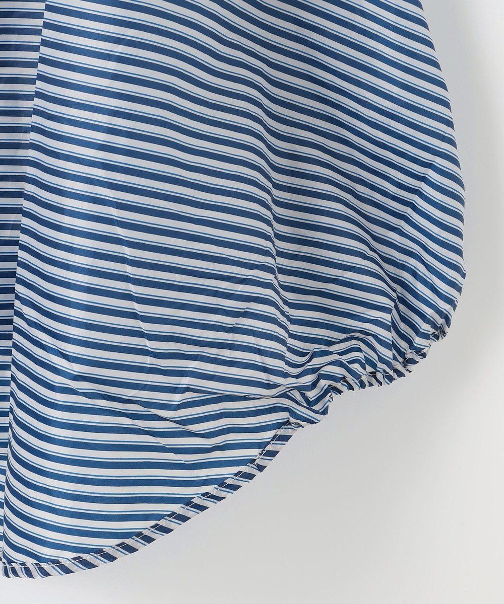 MOONBAT 【撥水】FLAT PURE サイクル レインポンチョ ボーダー 自転車 収納袋付き 