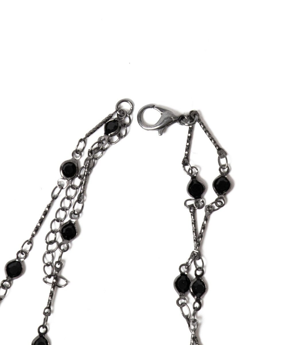 WEGO L2連デザインチェーンクロスネックレス 