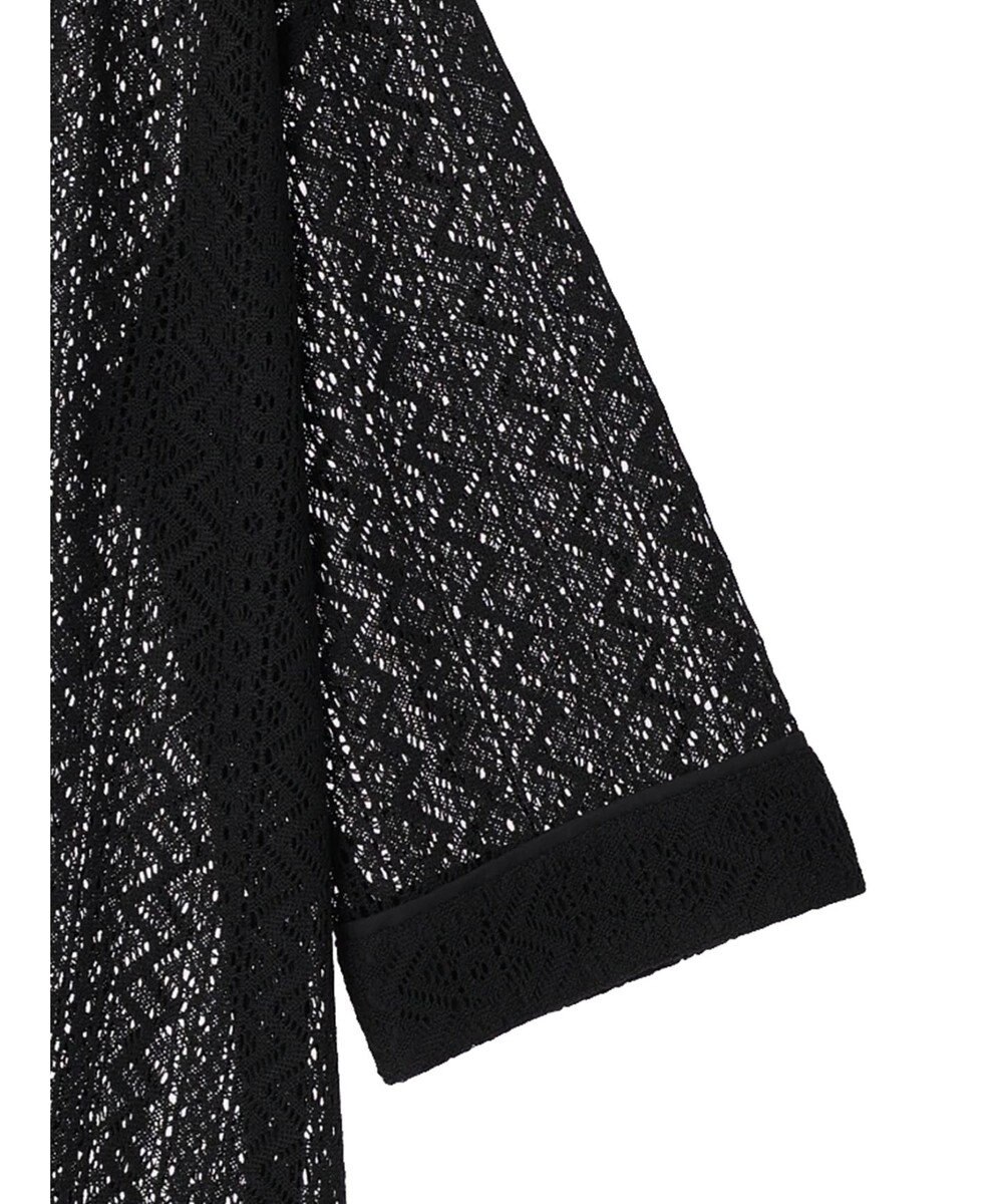 Green Parks カフタンレース７分袖ブラウス 