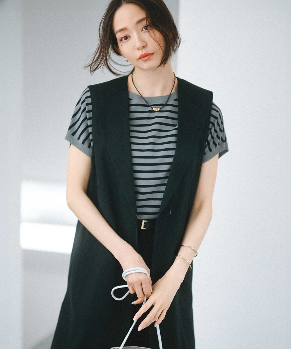 23区 【新色追加/VERY5月号掲載】レーヨンポリエステルストレッチ プルオーバー ニット 