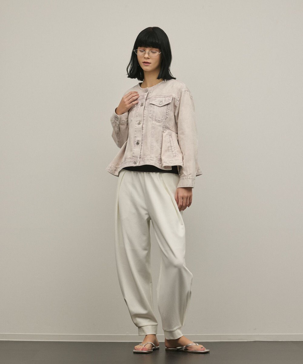 GRACE CONTINENTAL ペプラムデニムジャケット 