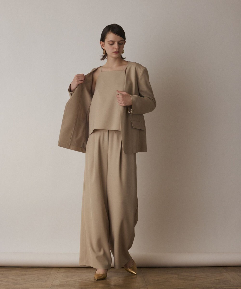 GRACE CONTINENTAL キャミ付レイヤードパンツ 