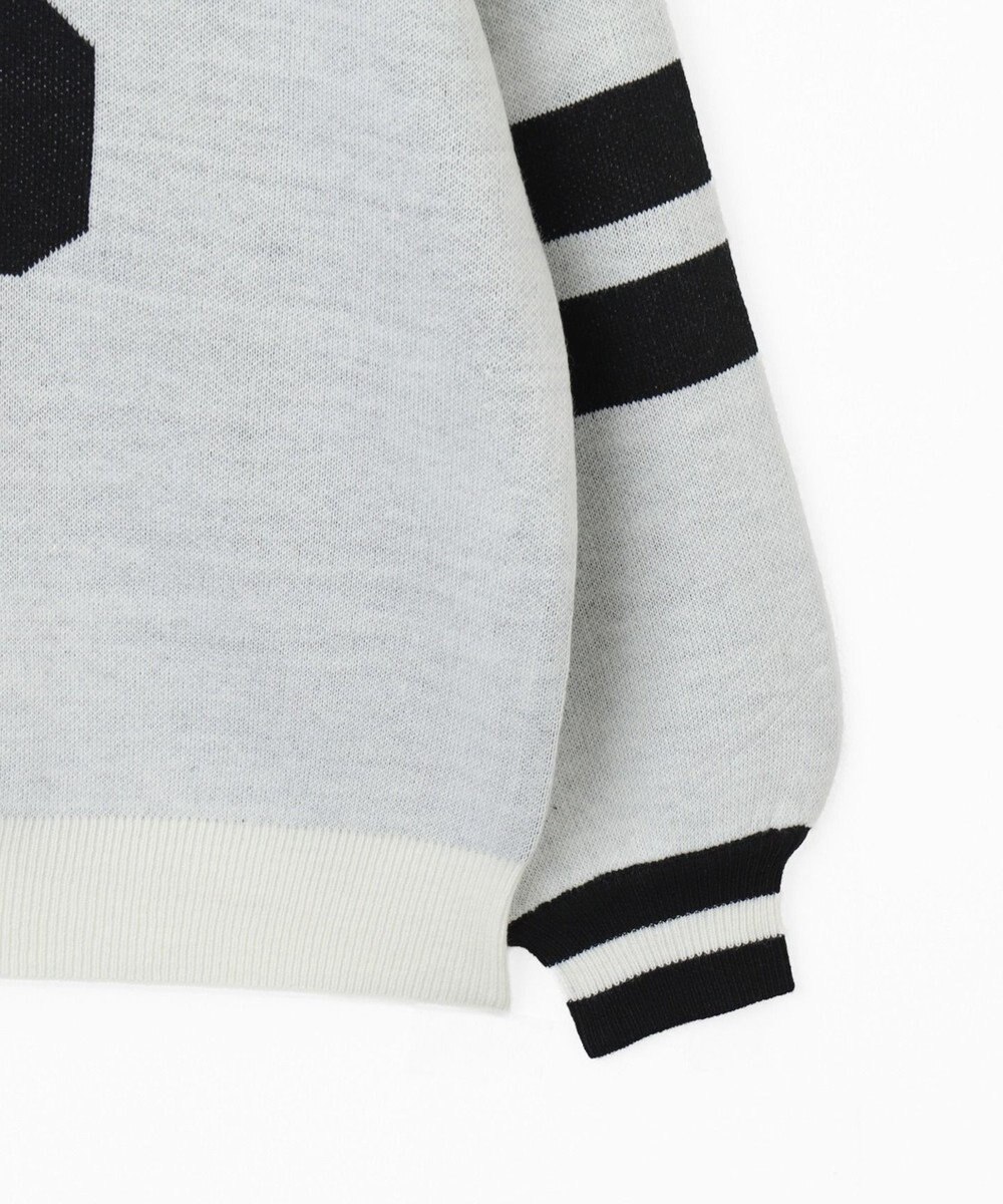 WEGO ナンバリングジャガードVネックニット 