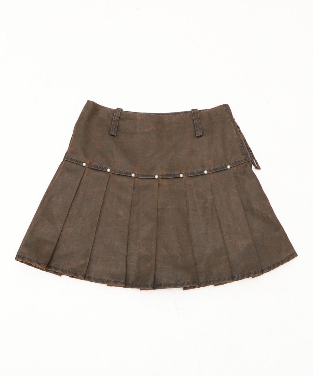 WEGO スタッズデザインプリーツスカパン 