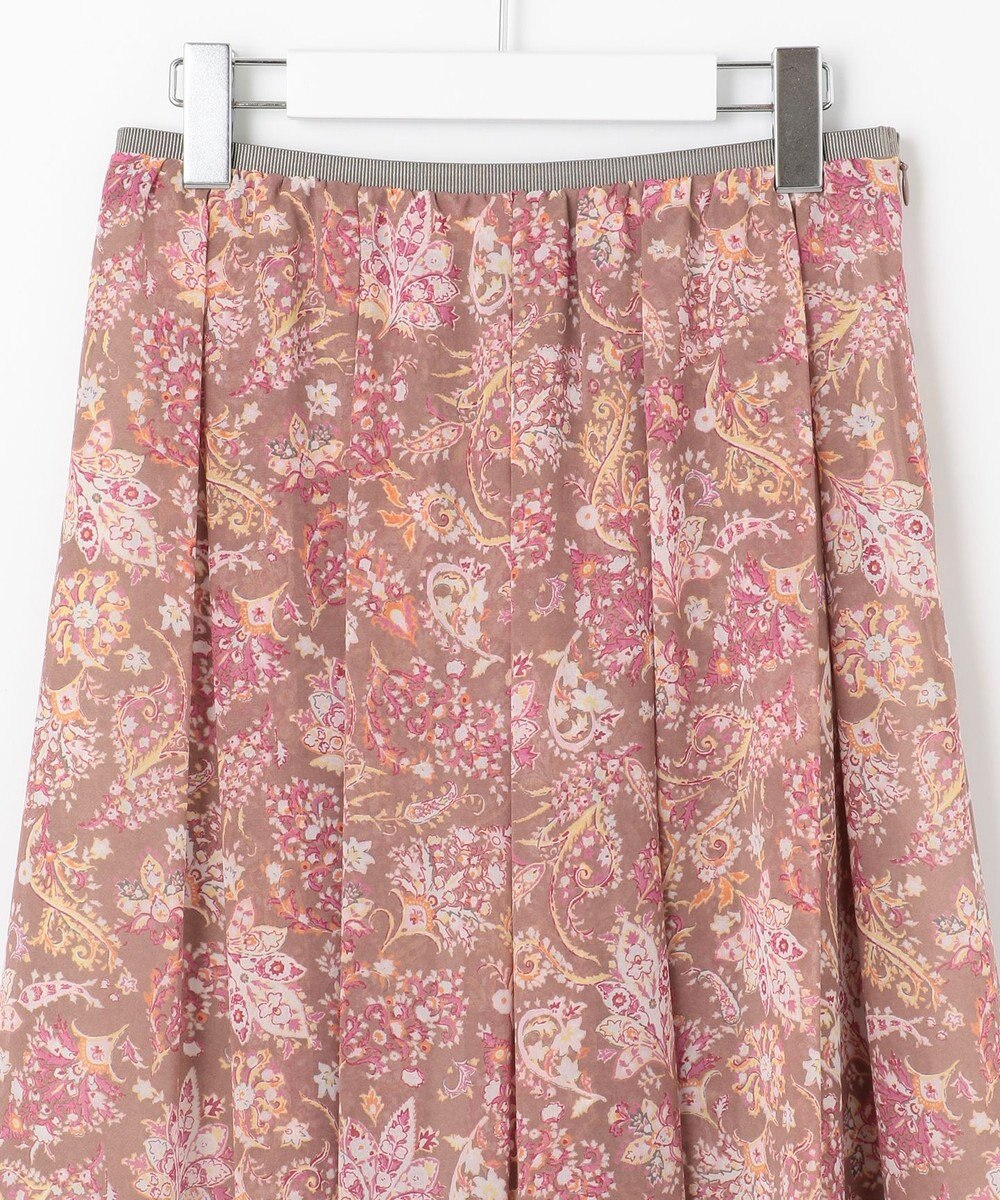 自由区 【速乾性・放湿性・防シワ性】サラサプリント タックスカート 