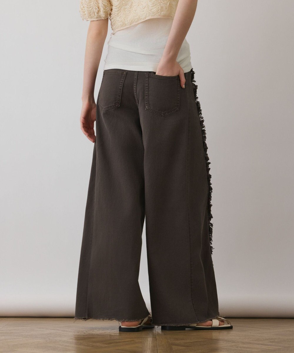 GRACE CONTINENTAL フリンジバギーパンツ 