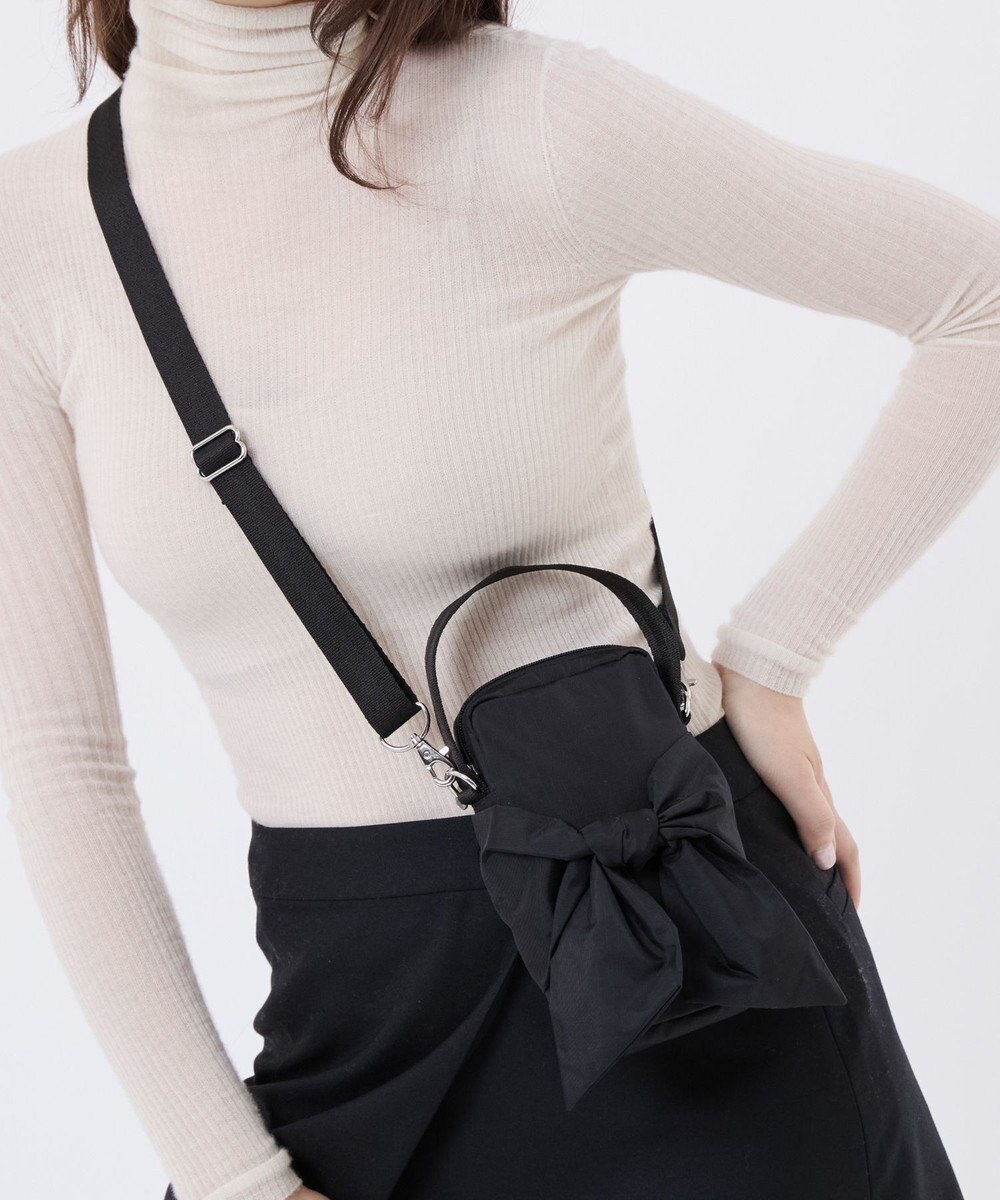 LeSportsac BOW MINI PHONE CROSSBODY/ブラックボウズ 