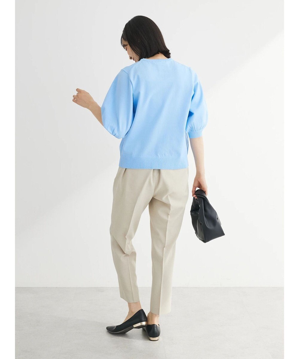 Green Parks パフ５分袖ニットプルオーバー 