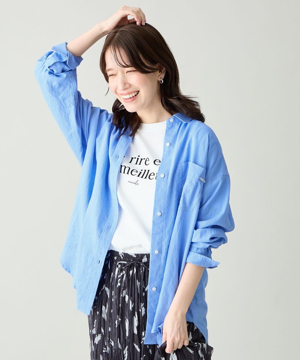 ANY 【Sサイズあり】ヨーロピアンリネンオーバーシャツ 