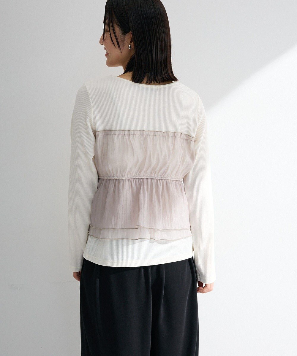 Green Parks オーガンジービスチェドッキングプルオーバー 