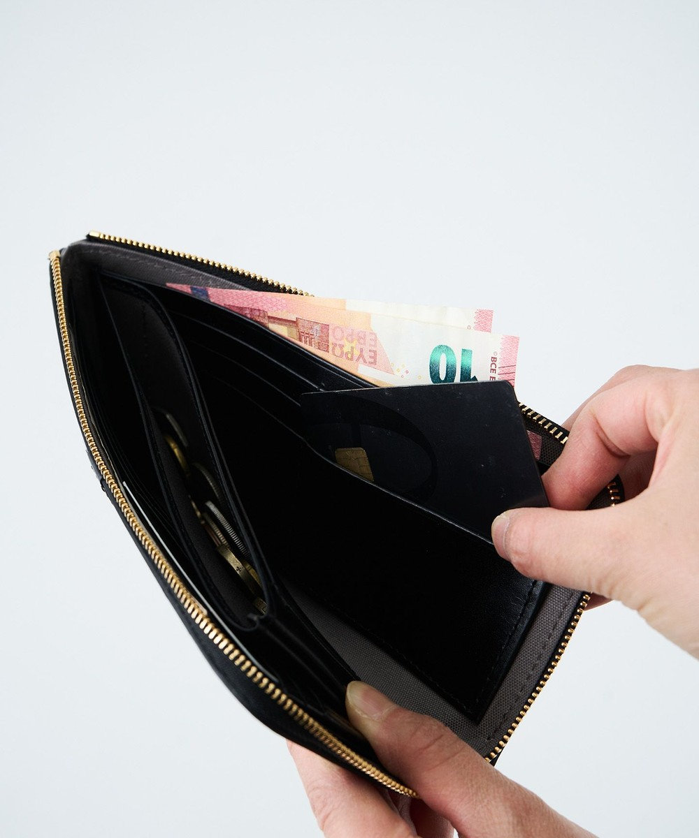 MIYABIYA LAQUOHクロス柄ジャガード財布 