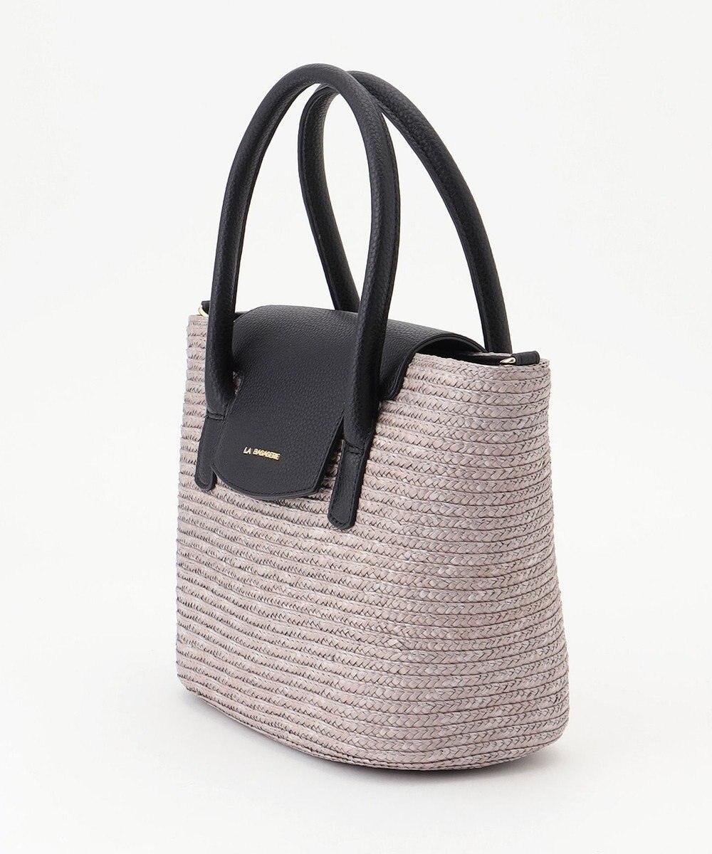 LA BAGAGERIE フラップ2WAYかごトートバッグ 