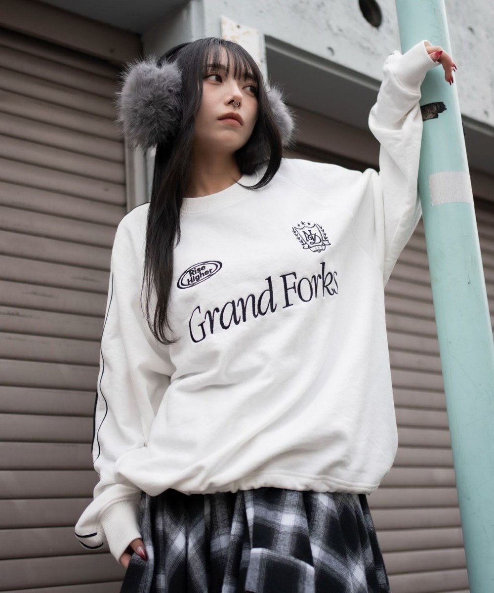 WEGO 【ユニセックス着用ITEM】ショートドロストラインプルオーバー 