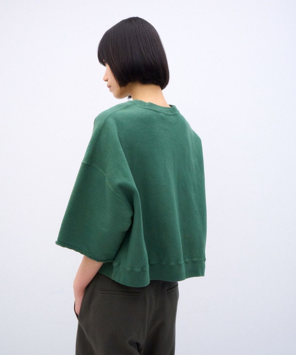 ATON NATURAL DYED URAKE | オーバーサイズハーフスリーブスウェット 